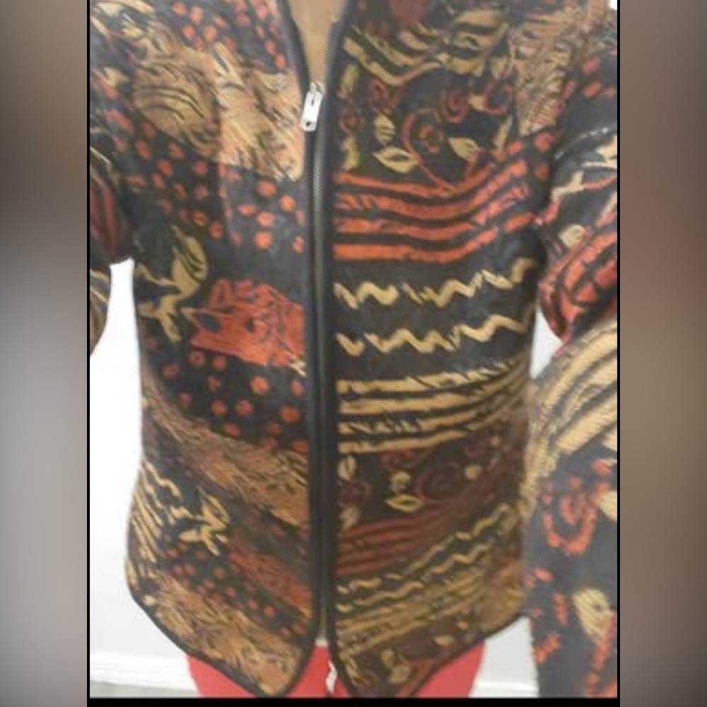 Multicolor Patterned Jacket - Picture 2 of 4